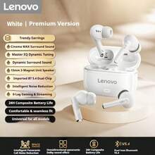 Lenovo EA269 True Wireless Earbuds With Gaming Mode, Ultra-Low Latency, Active Noise Cancellation (ANC), Bluetooth 5.4 Stable Connection, 35-Hour Playtime, Fast USB-C Charging, Ergonomic Fit, Touch Control, Hi-Fi Stereo And Deep Bass, Suitable For Smartphone Gaming, Music, Workout, Travel, Commute, Work And Study, Compatible With IPhone, Android, PC And Tablets - Multicolor - View 13