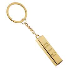 迷你金条造型钥匙扣，寓意财富繁荣的金条设计金属钥匙圈，创意礼物 - 完美礼物 - 生日礼物 - 情人节礼物 - 礼品 - 收藏玩具 - 彩色 - 查看 7