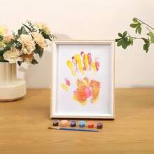 1 Set DIY Handprint/Footprint Photo Frame, Couples Keepsake, Kids Craft, Valentine's Day Gift, Home Decor, Desktop Decoration, DIY Present, Ideal Gift