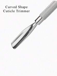 3pcs Metal Silver Cuticle Pusher And Remover, Nail Clipper/Cutter/Stainless Steel Gel Scraper Tools, Nail Polish Remover/Stripper, Salon Manicure Pedicure Cleaner For Fingernails And Toenails, Double-Ended Design - Silver - View 10