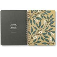 Compendium - Cuaderno en espiral - Good Things Are Always Beginning, cuaderno en espiral de diseño con 192 páginas forradas, reglas universitarias, 7.0 pulgadas de ancho x 9.25 pulgadas de alto(Las cosas buenas siempre comienzan) - Multicolor - Ver 7