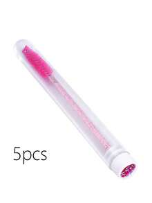 60/50/20/10 空一次性睫毛膏管套装和睫毛卷套装，睫毛膏刷子睫毛膏棒套装管，一次性睫毛刷（玫瑰金扁豆造型） - 彩色 - 查看 31