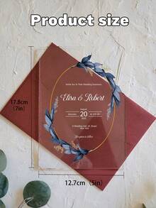 Versatile Acrylic Invitation Cards, Minimalist & Versatile, Suitable For Baby Shower, Housewarming, Birthday, Party, Engagement, Customizable High-Quality Design - Multicolor - View 7