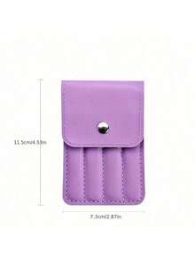 4pcs Stainless Steel Purple Eyebrow Tweezers Makeup Tool Set, Suitable For Eyelash Extension, Eyebrow Shaping, Facial Hair Removal And False Lash Application - Sets - View 2