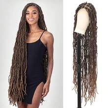 40 Inch Full Lace Square Braid Wig, Women's Braided Wig With Baby Hair, Synthetic Lace Front Braid Wig, Suitable For Everyday Wear - Multicolor - View 14