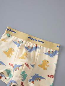 4条装男童卡通印花三角裤 - 彩色 - 查看 3