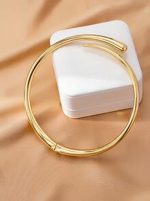 1件时尚、优雅、独特、创意不对称几何颈链，适合日常佩戴