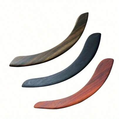 OUMINGYQ Accoudoir de guitare en bois, Repose-main autoadhésif pour guitare folk/classique [palissandre, séquoia, ébène], Matériau d'incrustation en bois de guitare