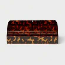 Stylish Leopard Print Makeup Organizer - Durable Material For Cosmetic Storage - 1 cái - Xem 5