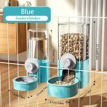 Dispensador de agua colgante para gatos, suministros de agua para perros, jaula colgante, tazón de agua para perros, tazón de alimentación para mascotas pequeñas, tazón para gatos, alimentador automático para mascotas - Multicolor - Ver 16