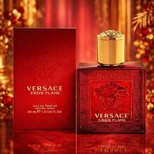 Eros Flame Eau De Parfum, Colonia para Hombres, 3.4Oz - Cálido y picante - Ver 1