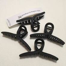 4.3 Inch Hair Claw Clips Large No Slip Big Matte Jaw Clip Fine Thick Hair Women, 4 Pack - 5 inch 4 màu đen - Xem 1