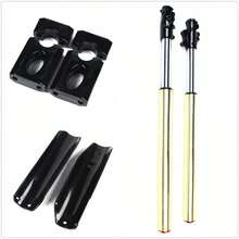 ZhdnBhnos " Front Fork Shocker For CC CC Dirt Pit Bike Complete Mm/Mm Upside Down Front Fork Suspension Shocks Absorber And Triple Clamp Handlebar Riser Set - Variant,1 - View 4