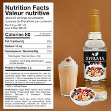 Syruvia Yogurt Bowl Flavored Syrup - 25.4 Fl Oz Premium Flavoring Syrup - Kosher, Gluten Free, Perfect For Drinks, Soda, Shakes, Cocktails, Desserts And More. - 25.4 Fl Oz - View 3