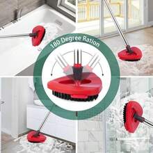 Spin Mop Scrub Brush Head For Cedar EasyWring 1-Tank System, Hard Bristle Cleaning Brush For Bathroom, Kitchen, Tub And Tile (Not Fit RinseClean 2-Tank) - One Color - 查看 5