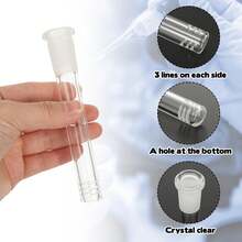 1pc 12.5cm Length High Borosilicate Glass Tube, Handmade And Reusable