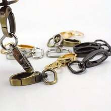 5pcs/Pack 16/20/25/32/38mm Metal Lobster Clasp, Collar Buckle, Carabiner, Belt Buckle, DIY Keychain & Bag Accessories - Multicolor - View 8