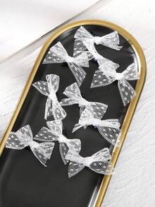 10个Y2K芭蕾舞风格蝴蝶结发夹，多巴胺装饰甜美发饰，送给女朋友、妈妈、老师的礼物，爪夹，发卡，发夹，头饰 - 彩色 - 查看 17