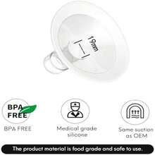 Compatible Breast Pumps Accessories for Chest Protectors, Ideal for Breastfeeding - Blanco - Ver 8