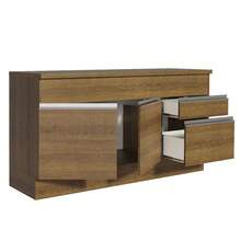 Gabinete Bajo Cocina Madesa Glamy 150cm Con Encimera MM 1 - Marrón - Ver 9