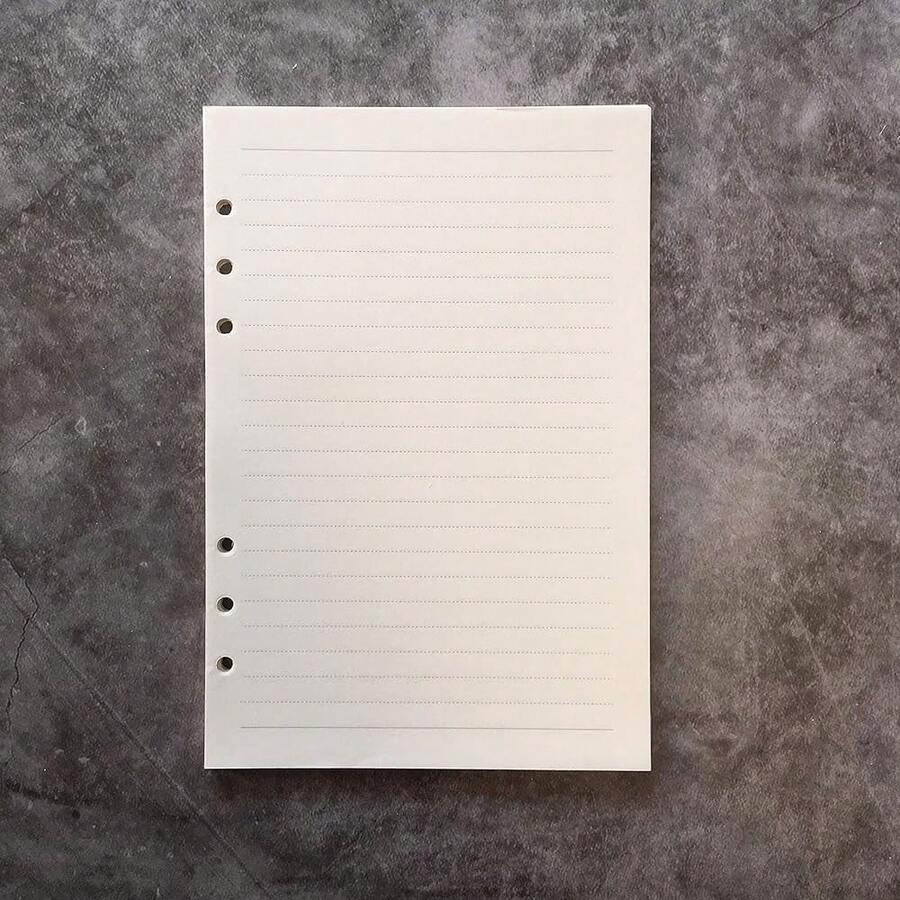 Zelten RefillS - - - Loose Leaves For A5 Cover Ring Binder/Personal Organizer/Planner(A5 6 Holes, Lined 2 Pack) - Lined2Pack - View 1