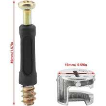 Cerradura de lev gruesa Sujetador resistente para muebles Conector de pasador Cerradura de leva Tornillo de conexin Pernos de cabeza Tornillo de conexin - inicial - Ver 7