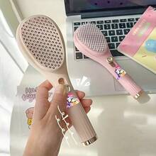 1pc My Little Pony Comb - (Plastic Material) Telescopic Magic Comb With Massage Brush Design, One-Touch Hair Removal (Not Suitable For Coarse Or Thick Hair), Anti-Static, Portable, Plastic Brush Head, ABS Handle, Ideal For Home Use, Scalp Massage Hair Brush, Compact Styling Tool,Christmas Gifts ,Hair Styling Kit ,Hair Tool For Barber Salon Home Beauty Travel Essential,Hair Products,Hair Cares, Hair Brush Hair Accessories - Multicolor - View 9