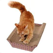SmartyKat Super Scratcher Chaise Corrugated Cat Scratcher Catnip Infusion Technology - Brown One Size - como en la foto - Ver 6