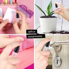 CYPNMini Botellas en Aerosol Atomizador Perfumeros de Bolsillo Rellenables de 10ml 50 Pcs Atomizador para Decantar Perfumes de ViajeFashion