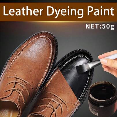 Leather Dye Color Changing Kit, Leather Recoloring Paint, Includes Coloring Tools, 50g/1.76oz Leather Coloring Paste, Black And Brown Dye For Leather Shoes, Suitable For Leather Shoes, Boots, Bags, Sofas, Shoe, Spring Summer Picks, Brides Maid Gifts, Room, Bedroom Decor, Bedroom Decor, Beach, Travel, For Men, For Women, Vacation,Women's Day,Travel Essentials,Wedding Favours,Y2k,Bedroom,Car Accessories Women,Kitchen Deccor