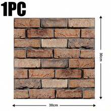 20片3D PVC仿砖自粘墙板，防水瓷砖墙贴，适用于浴室、厨房防溅板，易于清洁，小砖墙砖，适用于室内墙面、房车、出租房DIY装饰 - 彩色 - 查看 11