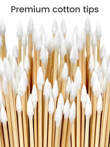 Ultra Long Pointed Cotton Swabs For Gun Cleaning, Makeup Or Pet Cleaning, 6 Inches Long Precision Cotton Swabs 200/300/400/500 PCS - Champagne - View 10