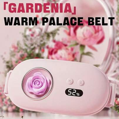 1pc USB Rechargeable Waist & Abdomen Massage Heating Pad - Compact & Portable, One-Touch Operation, 4 Smart Temperature Levels, Cold/Heat Therapy, Multi-Area Care, Vibration Massage, Adjustable Temperature Heating Pad, Ideal Gift For Female Friends