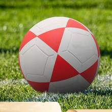 Size 5 Premium Non-Slip Durable PVC Leather Soccer Ball For Adults - Red and White - View 5