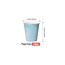 Light Blue Diamond Teardrop Disposable Plates, Napkins, Cups - 25 Guest Party Supplies Set, Disposable Paper Plates Suitable For Birthday, Wedding, Theme Party, Family Picnic - Multicolor - View 13