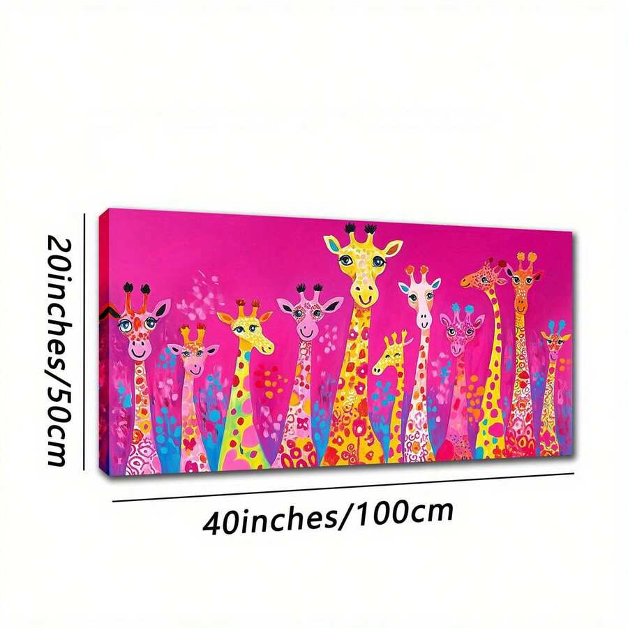 1 buc. Postere de perete fără ramă, moderne, colorate, cu animale drăguțe, pentru birou, dormitor, decor pentru sufragerie, stil vintage, stil decorativ artistic, stil clasic, stil retro, toamnă, primăvară - Multicolor - Vizualizare 1