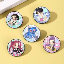 Mattel New K-Pop Witch Hunting Girl Group Metal Brooch/Badge, Creative Cartoon Decoration For Backpack, Gift - Multicolor - View 11