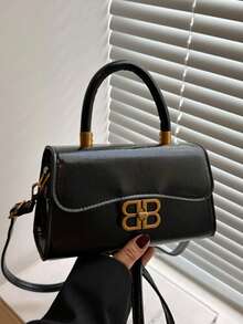 Bolsos de mujer con asa superior - Negro - Ver 2