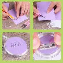 Tendencia50 Pzs Fotoboton Acrílico Transparente Pin Publicitario 37mm 37mmCalidad premium - 1 - Ver 6