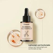 GleamXi 牛蒡滋养护发油 - 轻盈滋养配方，蕴含牛蒡、荨麻油和维生素 C，30 毫升/1 液盎司 - 彩色 - 查看 3