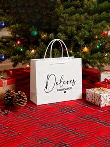 1 Túi Quà Cưới Tùy Chỉnh Cho Phù Dâu/Phù Rể, Túi Giấy Tái Sử Dụng Cá Nhân Hóa Cho Quà Tặng Và Quà Lưu Niệm Của Cô Dâu, Đa Chức Năng, Bền, Thanh Lịch, Tái Sử Dụng, Tinh Tế, Thời Trang, Chất Lượng Cao, Nhiều Màu Sắc, Hiện Đại, Tùy Chỉnh, Cá Nhân Hóa, Độc Đáo, Món Quà Lý Tưởng Cho Anh Ấy, Món Quà Lý Tưởng Cho Cô Ấy, Bạn Trai, Bố, Bạn Gái, Mẹ - Nhiều màu - Xem 9