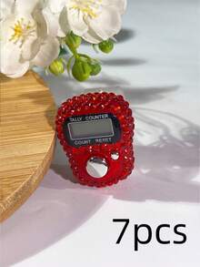Rhinestone Finger Tally Counter, Rhinestone Electronic Counter, Full Cover Rhinestone Tally Counter