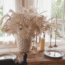 Artificial Fall Coral Leaves Stems 8 PCS, Fall Decorations For Indoor Outdoor Halloween Than1ks 1giving Farmhouse Arrangement Decorations For Front Door Wedding Centerpieces In Autumn - 珊瑚葉(米色) - 查看 8