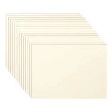 60 Sheets Cream Cardstock 5 X 7 Ivory Paper, 300gsm/110lb Heavyweight Flat FOff White Card Stock Printer Paper For DIY Card MaFKing, Business Cards, Thank You Cards, Certificates, Menus - 奶油 - 查看 1