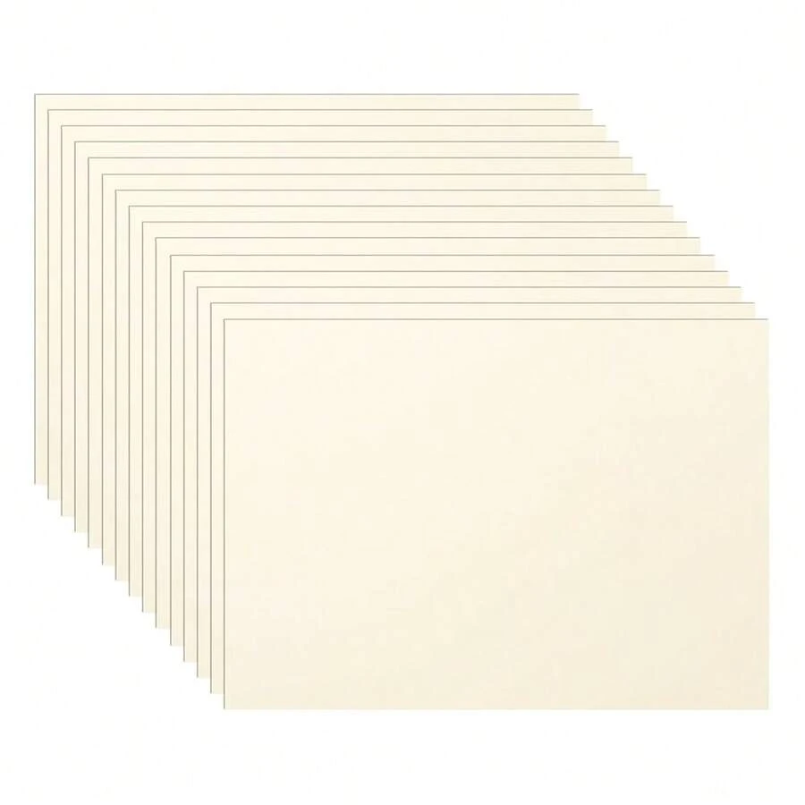 60 Sheets Cream Cardstock 5 X 7 Ivory Paper, 300gsm/110lb Heavyweight Flat FOff White Card Stock Printer Paper For DIY Card MaFKing, Business Cards, Thank You Cards, Certificates, Menus - 奶油 - 查看 1