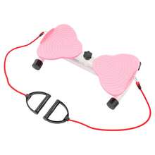 YUNRUX Waist Rotating Board Exercise Twisting Fitness Tool With Elastic Tension Ropes - Pink - View 8