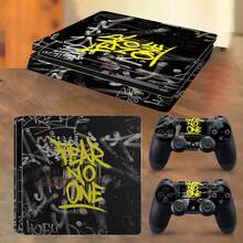 1 Set Slim Game Console Printed Skin Sticker, Waterproof Durable Scratch-Resistant Protective Decal