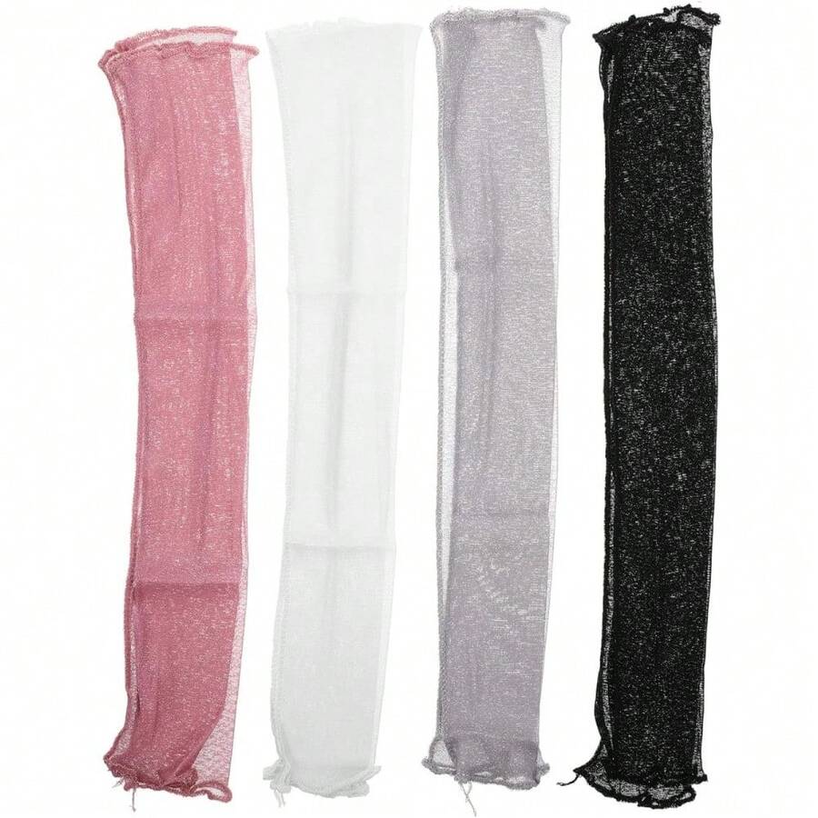 UKCOCO 4 Pares Mangas De Brazo Transpirables De Malla Protección Uv Para Verano Deportes Al Aire Libre Senderismo Ciclismo - por defecto - Ver 1