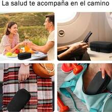 Bolsa Enfriamiento Insulina, Hielo Organizador Porttil de Bolsa, Temperature Display y 3 Bolsa de Hielo, Hielera para Insulina Aprobado Por TSA para Almacenamiento de Insulina y Diabetes Cpsulas - negro1 - Ver 8
