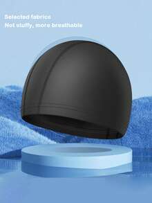 New Fashionable Swimming Cap, High Elasticity & Comfort, Non-Damaging To Hair, Breathable Fabric Material Won't Feel Stuffy, Adjustable Fit Suitable For Various Head Sizes - Multicolor - View 10